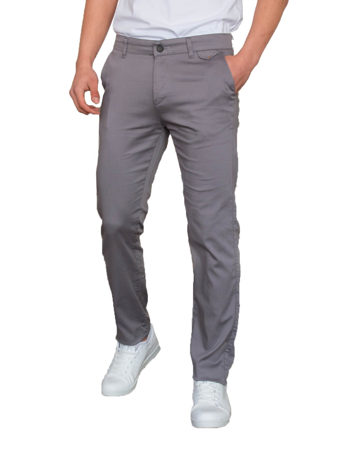 Ανδρικό γκρι υφασμάτινο Chinos παντελόνι Ben Tailor 0285G φωτογραφία